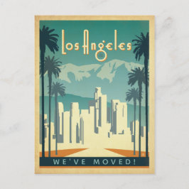 Los Angeles, CA | Wir haben uns bewegt Einladungspostkarte