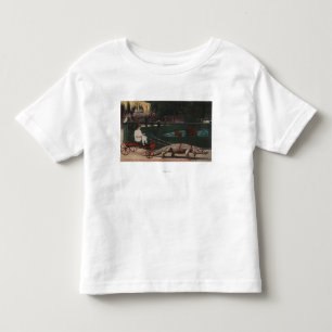 Los Angeles, CAAlligator FarmPulling Girl Kleinkind T-shirt