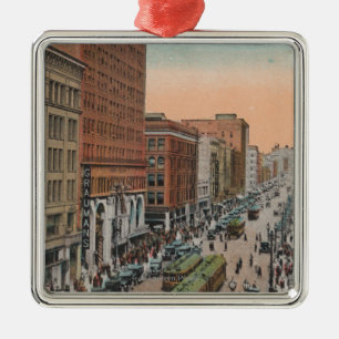 Los Angeles, CABroadway von der 4. Straßen-Ansich Ornament Aus Metall