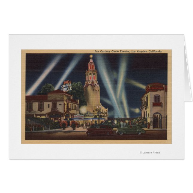 Los Angeles, CAFox Carthay Circle Theater View (Vorderseite (Horizontal))