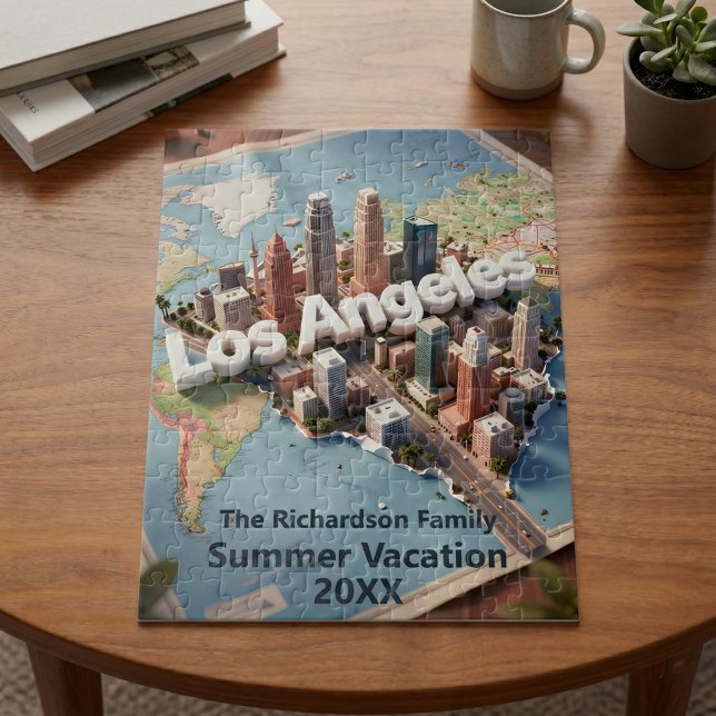 Los Angeles California 3D Skyline Map Vacation (Von Creator hochgeladen)