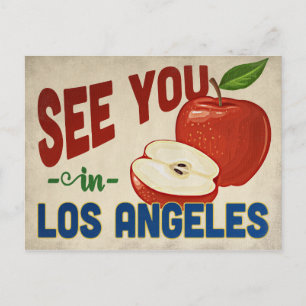 Los Angeles California Apple - Vintage Travel Postkarte