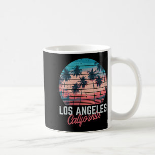Los Angeles California Bäume Retro Sommerurlaub Kaffeetasse