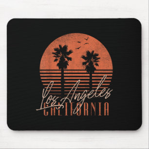 Los Angeles California Beach Women Men Retro Somme Mousepad