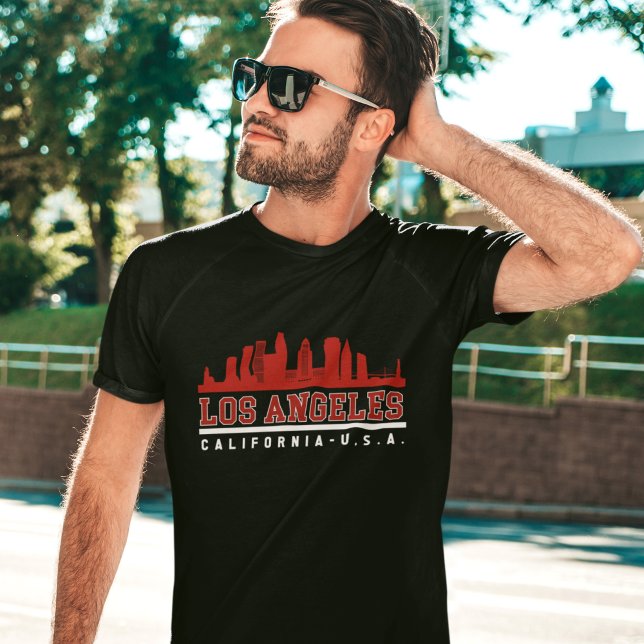 Los Angeles California Beautiful Skyline T-Shirt (Von Creator hochgeladen)