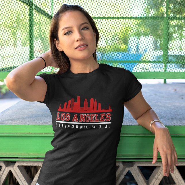 Los Angeles California Beautiful Skyline T-Shirt (Von Creator hochgeladen)