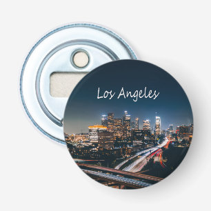 Los Angeles California City Skyline in der Nacht Flaschenöffner