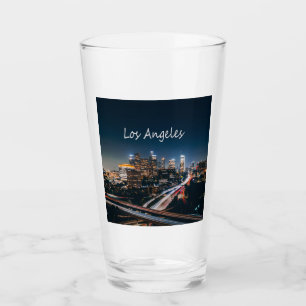 Los Angeles California City Skyline in der Nacht Glas