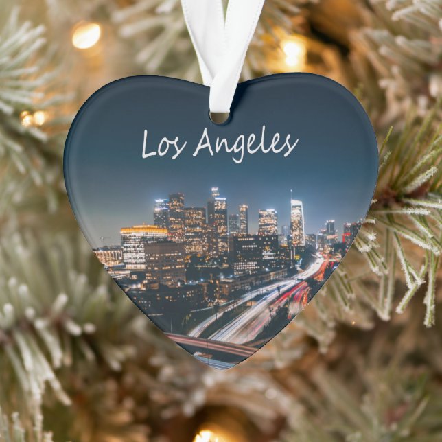 Los Angeles California City Skyline Ornament (Baum)