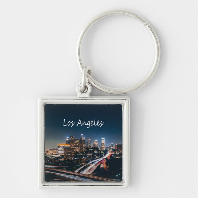 Los Angeles California City Skyline Schlüsselanhänger (Vorne)