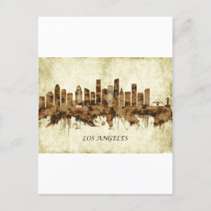 Los Angeles California Cityscape Einladungspostkarte