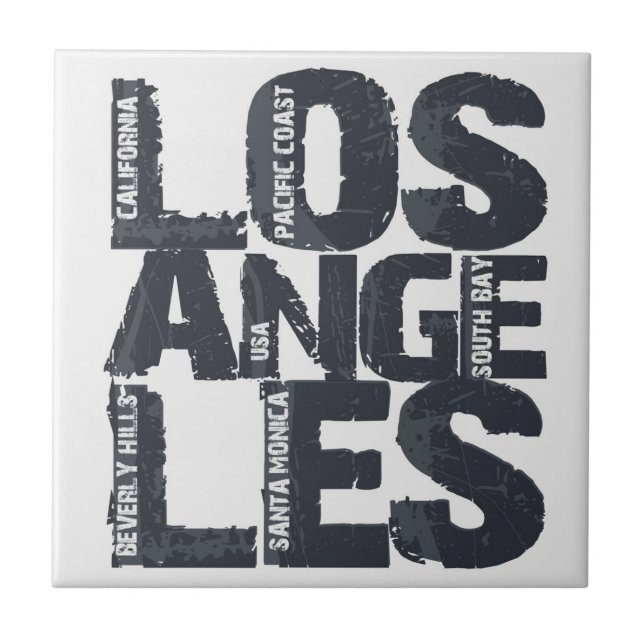 Los Angeles California Fliese (Vorderseite)