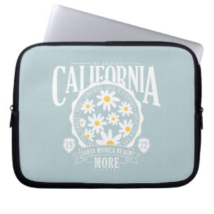 Los Angeles California Floral Graphic Laptopschutzhülle