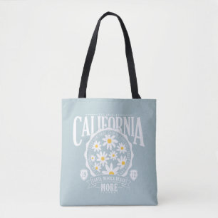 Los Angeles California Floral Graphic Tasche