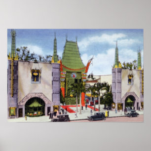 Los Angeles California Graumans Chinesisches Theat Poster