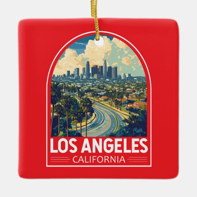 Los Angeles California Keramikornament (Vorderseite)