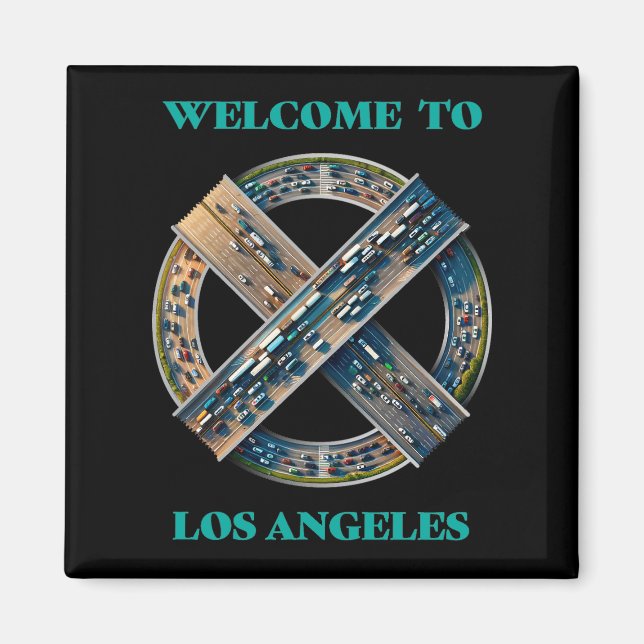 Los Angeles California Magnet (Vorne)