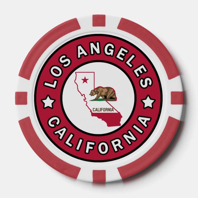 Los Angeles California Pokerchips (Vorderseite)