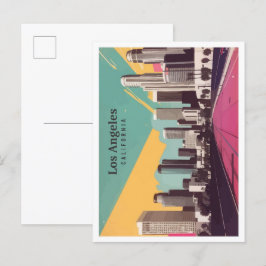 Los Angeles California Pop Kunst, Dichtung und Mus Postkarte