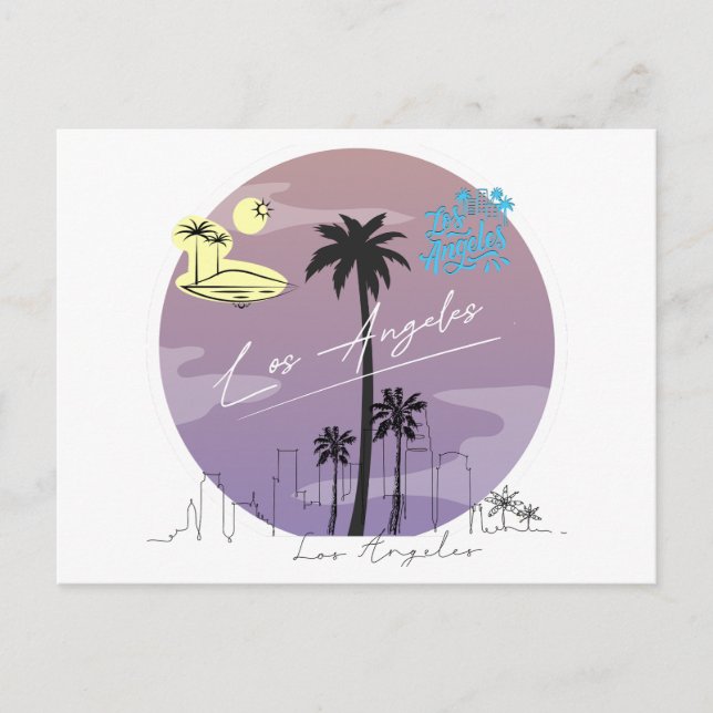 Los Angeles California Postcard Postkarte (Vorderseite)