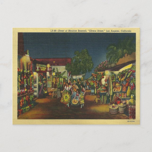 Los Angeles California Postkarte (Vorderseite)