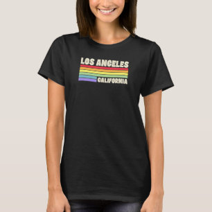 Los Angeles California Pride Rainbow Flag Gay Prid T-Shirt