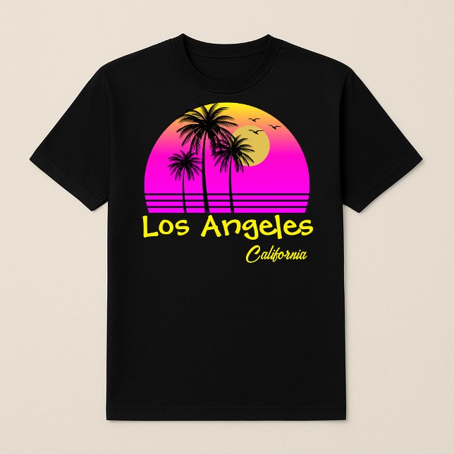 Los Angeles California Retro Sunset T-Shirt (Von Creator hochgeladen)