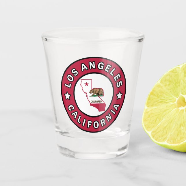 Los Angeles California Schnapsglas (Vorderseite)