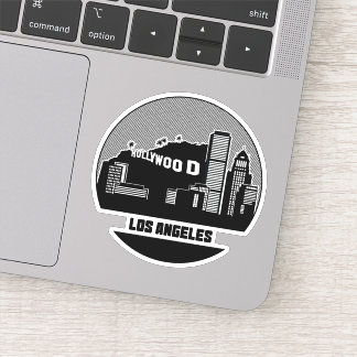 Los Angeles California Skyline Aufkleber