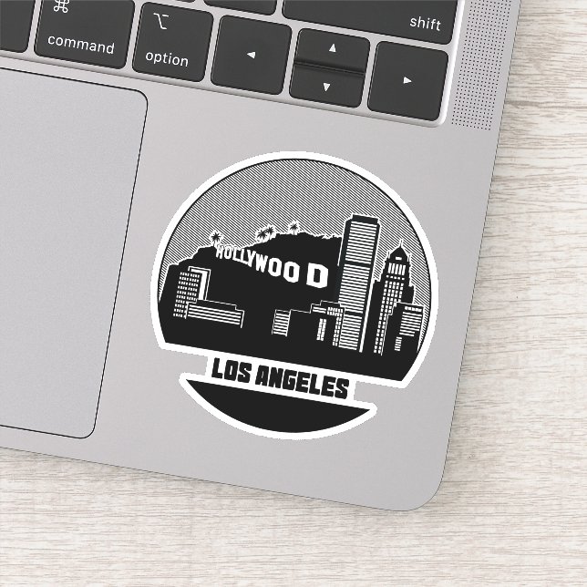 Los Angeles California Skyline Aufkleber (Detail)