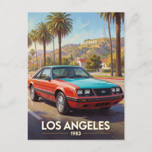 Los Angeles California Straßenperformance 1983 Postkarte