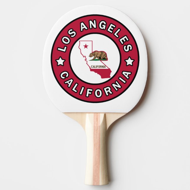 Los Angeles California Tischtennis Schläger (Vorderseite)