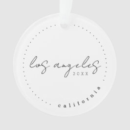 Los Angeles, California Travel USA Simple Ornament