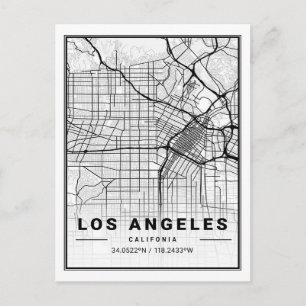 Los Angeles California USA Travel City Carte