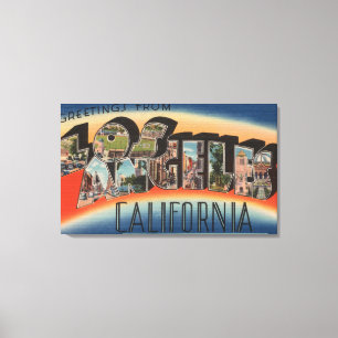 Los Angeles, CaliforniaLarge Buchstabe-Szenen 3 Leinwanddruck