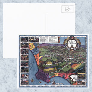Los Angeles, Californie, carte de la ville aérienn