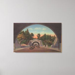 Los Angeles, CATunnel Ansicht des Elysian Parks Leinwanddruck