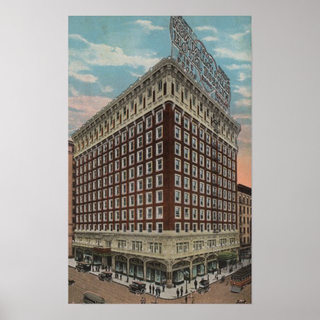 Los Angeles, CAView des Hotels Rosslyn Poster (Vorne)