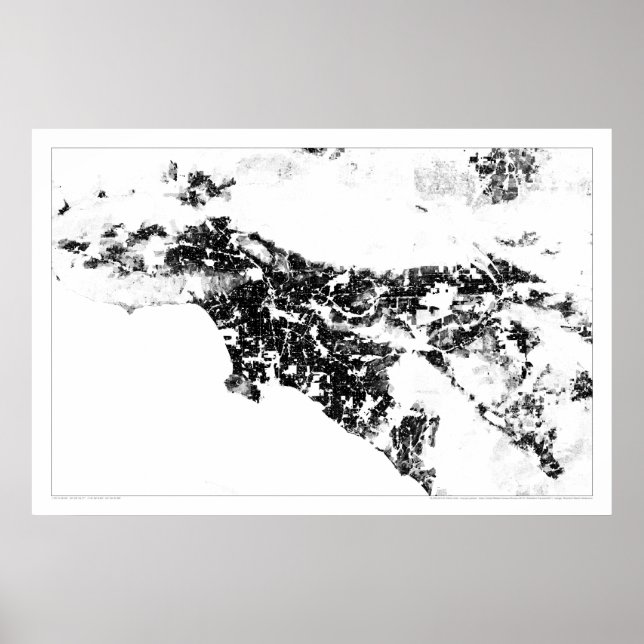Los Angeles Census Dotmap Poster (Vorne)