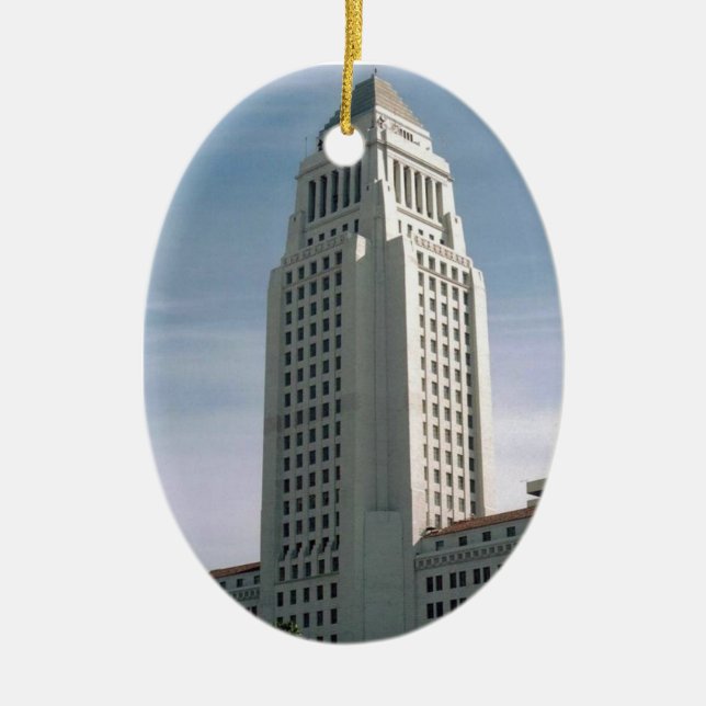 Los Angeles City Hall Keramik Ornament (Vorne)