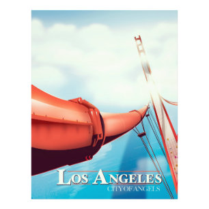 Los Angeles "City of Angels" Feriposter. Fotodruck