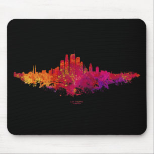 Los Angeles City Skyline Colorful Mousepad