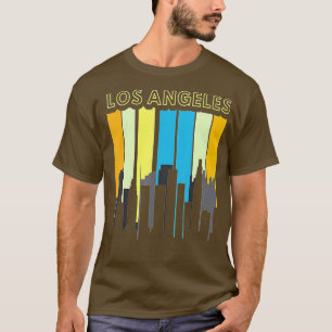 Los Angeles City Skyline - Retro Style T-Shirt