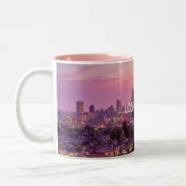 Los Angeles City Skyline Sunset Tasse