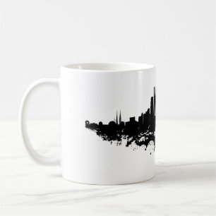 Los Angeles City Skyline Watercolor Kaffeetasse