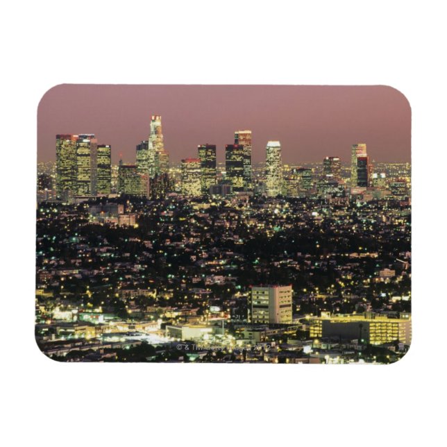 Los Angeles Cityscape Magnet (Horizontal)
