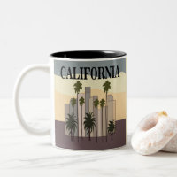 Los Angeles Cityscape Sunset Palm Trees Kalifornie