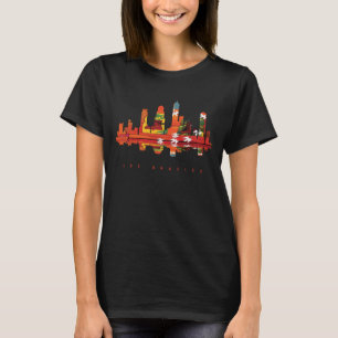 Los Angeles Colorful Silhouette T-Shirt