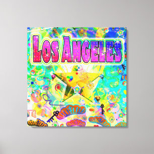 Los Angeles Epoch Hour Stretched Canvas Print Leinwanddruck