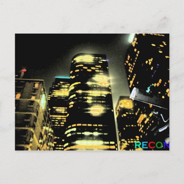 Los Angeles Glow Postkarte (Vorderseite)
